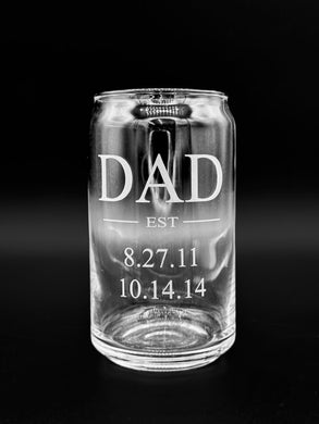 DAD 16 oz. Can Glass